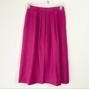 NOS Vintage Country Sophisticates By Pendelton Silk Blend Pink Midi Skirt Sz. 10